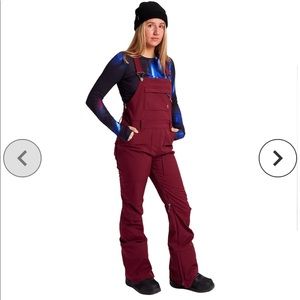 Burton Avalon Snow Bib- mulled berry color (M)